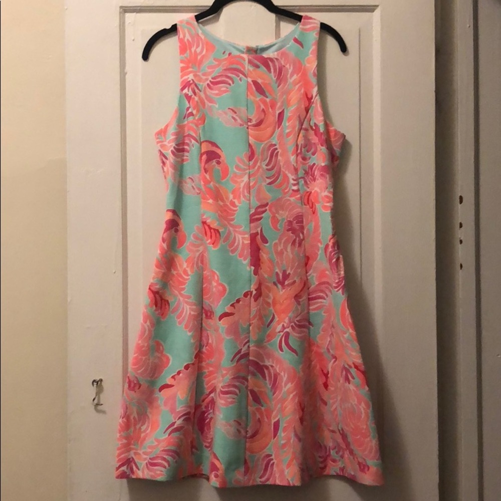 NWT LILLY PULITZER DRESS POOLSIDE BLUE LOVE BIRDS